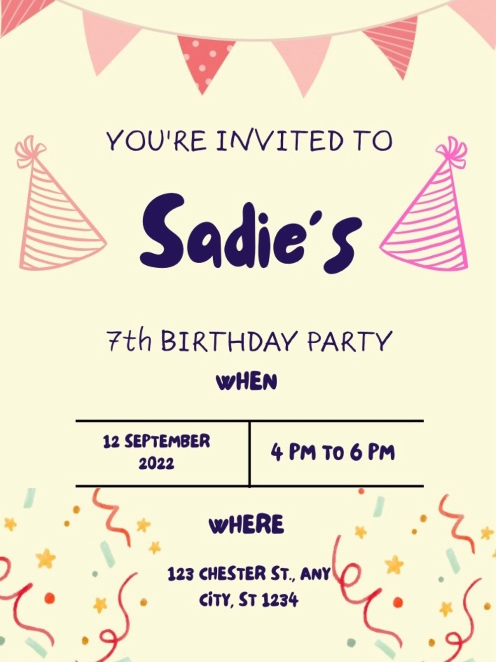 Personalized Birthday Party Invitation - I will email you your copy
